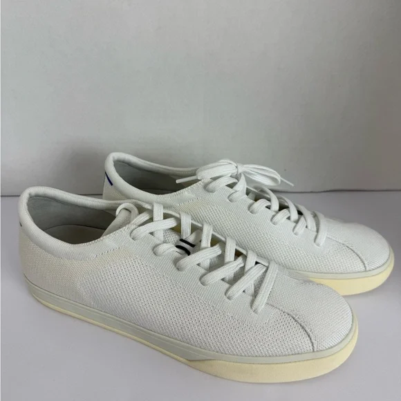 Rothy's White Textured Sneakers with Minimalist Design - Picture 2 of 6